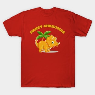 Dinosaur's Tropical Christmas T-Shirt